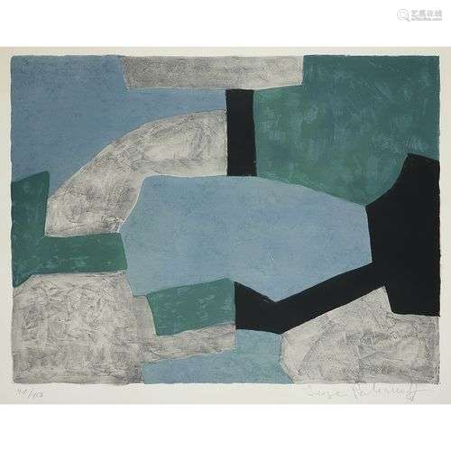 SERGE POLIAKOFF (1900-1969) SANS TITRE Lithographie en coule...