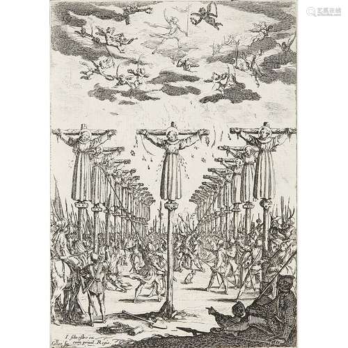 JACQUES CALLOT (1592-1635) LES MARTYRS DU JAPON Eau-forte su...