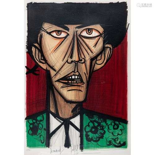 BERNARD BUFFET (1928-1999) TORERO, 1966 Lithographie en coul...