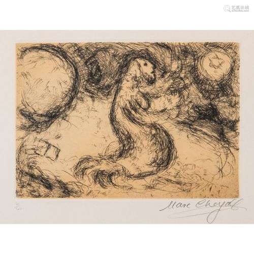 MARC CHAGALL (1887-1985) PSAUMES DE DAVID, 1979-1980 Eau-for...