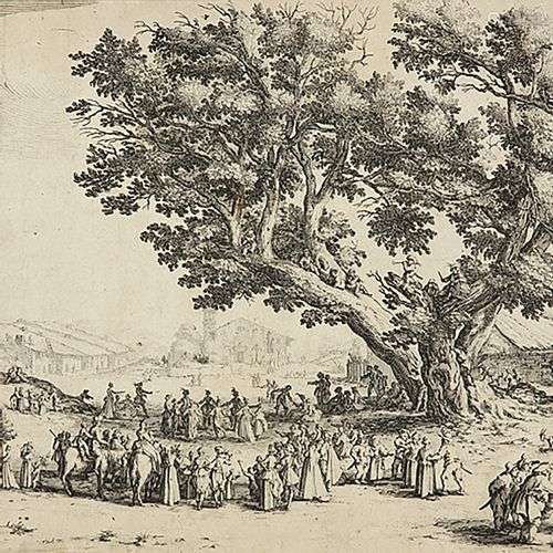 JACQUES CALLOT (1592-1635) LA FOIRE DE GONDREVILLE Eau-forte...