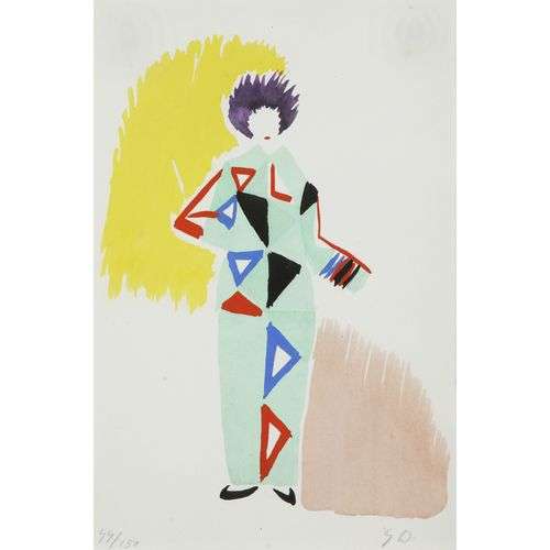 SONIA DELAUNAY (1885-1979) ROBES POÈMES Une planche tirée du...