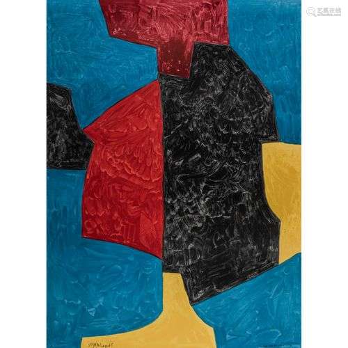 SERGE POLIAKOFF (D'APRÈS) COMPOSITION ABSTRAITE Impression o...