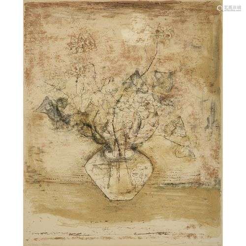 ZAO WOU-KI (1920-2013) BOUQUET DE FLEURS, 1953 Lithographie ...