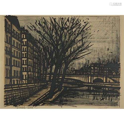 BERNARD BUFFET (1928-1999) L'ÎLE SAINT-LOUIS, 1962 PLANCHE T...