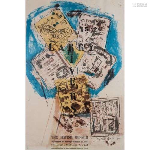 LARRY RIVERS (1923-2002) AFFICHE THE JEWISH MUSEUM. 23-09 au...