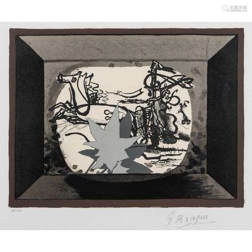 GEORGES BRAQUE (1882-1963) LE CHAR III, 1955 Lithographie en...