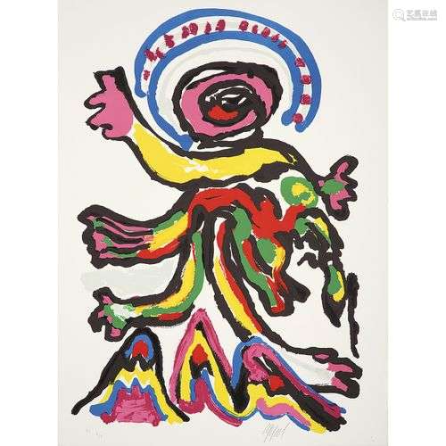 KAREL APPEL (1921-2006) TANTRIKA, 1988 Lithograhie sur vélin...