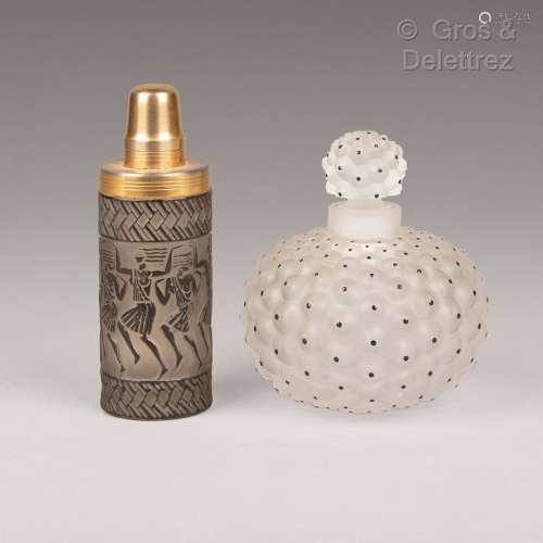 Lalique France Flacon à parfum modèle Cactus n°1 en cristal ...