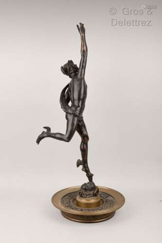 D après Jean de BOLOGNE Hermès volant Sculpture en bronze pa...