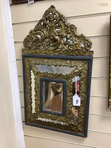 A 19th century Baroque revival marginal plate wall mirror, w...