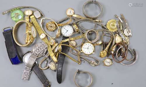 A collection of assorted lady's and gentleman's wristwatches...