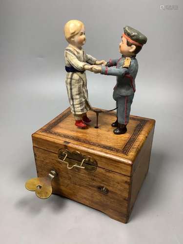 An early 20th century German musical dancing doll automaton,...