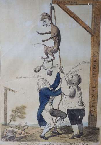 After Isaac Cruikshank (1756-1810), ‘Give a Dog an ill Name,...