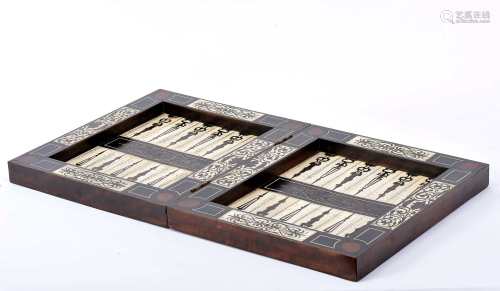A Backgammon, Chess and Nine Men Morris’s games box
