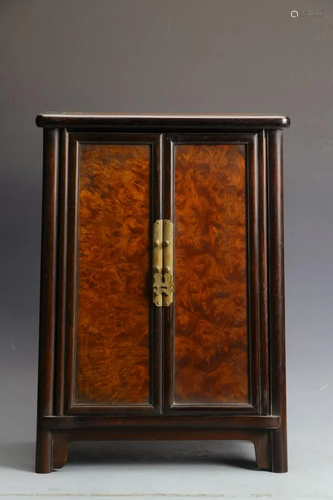 CHINESE XIAOTEZITAN WOOD CABINET