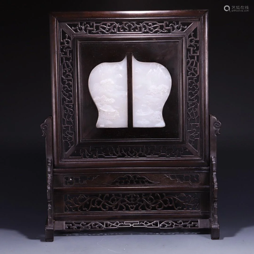 CHINESE HETIAN JADE SCREEN