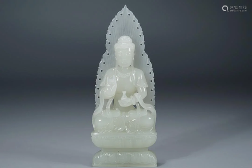 CHINESE HETIAN JADE GUANYIN