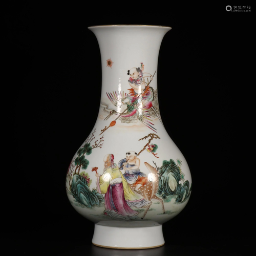 CHINESE FAMILLE ROSE VASE