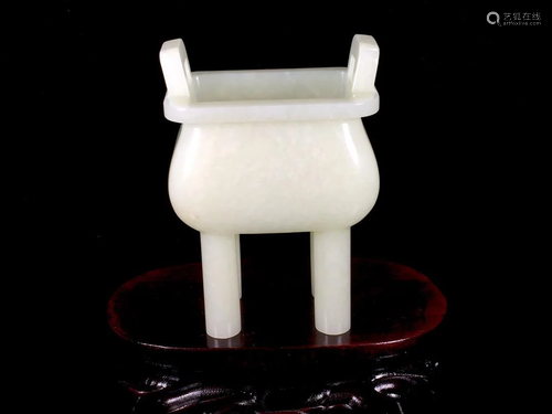 CHINESE HETIAN JADE CENSER