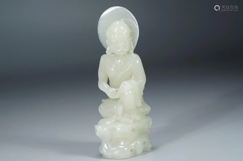 CHINESE HETIAN JADE JADE BUDDHA