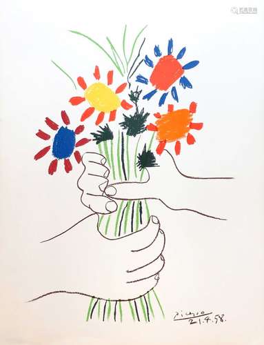 Pablo PICASSO (1881-1973), d'après Bouquet pour la Paix (195...