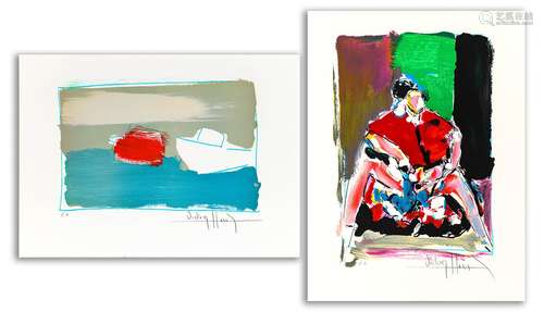 Victor HASCH (1945-2012) Marine / L'espagnole Deux lithograp...