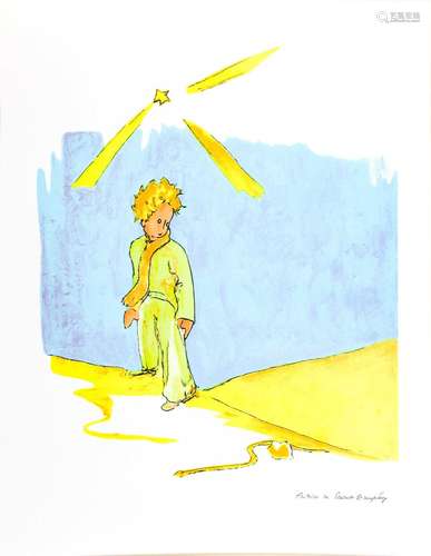 Antoine de SAINT EXUPERY (1900-1944) Le petit prince Lithogr...