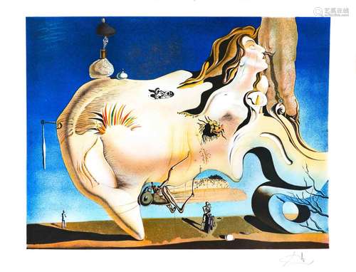 Salvador DALI (1904-1989). Le grand masturbateur. Lithograph...