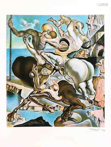 Salvador DALI (1904-1989) Famille de centaures Lithographie ...