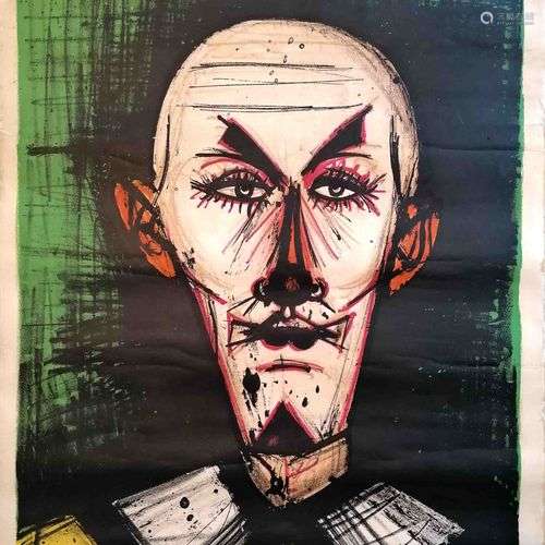 Bernard BUFFET (1928-1999) Raymond le clown - 1968 Lithograp...