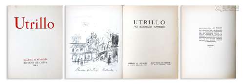 Maurice UTRILLO (1883-1955) Utrillo - 1944 Textes de Maximil...