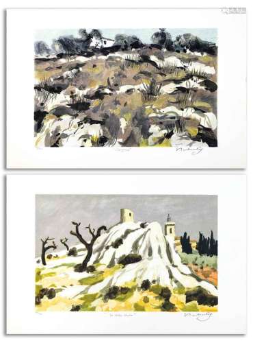 Eugène BABOULENE (1905-1994) Canguers / Les roches blanches ...