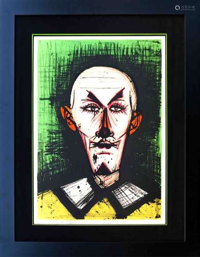 Bernard BUFFET (1928-1999). Raymond le clown - 1968. Lithogr...