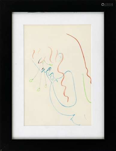 Jean COCTEAU (1889-1963) Les larmes Lithographie en couleur ...