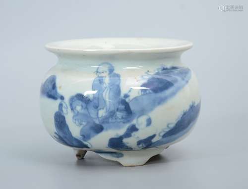 Blue and White Incense Burner