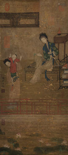 A Chinese Painting of Noble Ladies by Su Hanshen