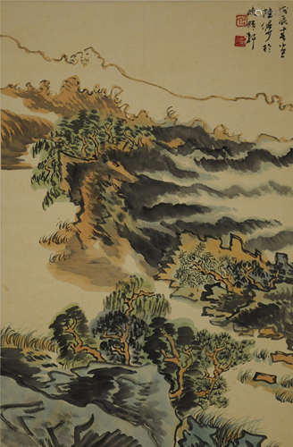 Chinese Landscape Painting by Lu Yanshao