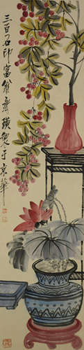 Chinese Flower Painting by Qi Baishi