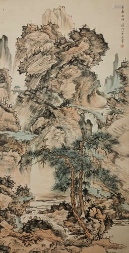 Chinese Landscape Painting by Wu Jingting