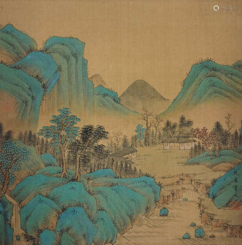 Chinese Landscape Painting by Qiu Ying