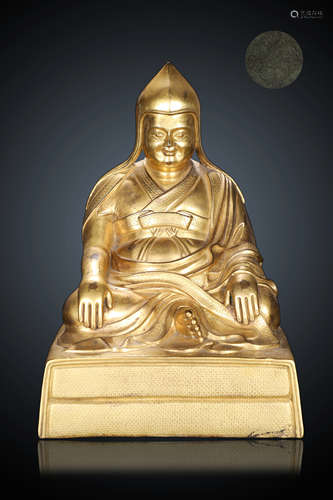 Ming Dynasty Gilt Bronze Figure of Marpa