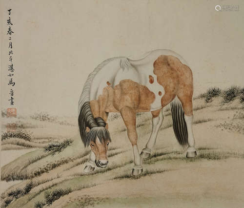 The Horse，Painting by Ma Jin