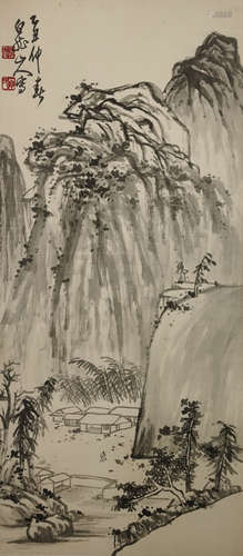 Chinese Landscape Painting by Wang Zhen