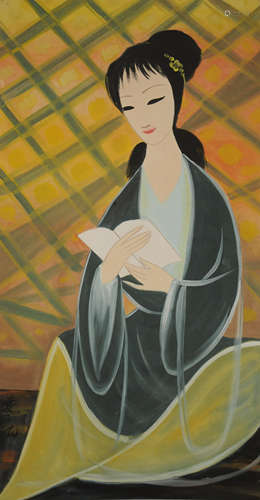 The Noble Lady,Painting by Lin Fengmian