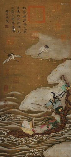 A Chinese Painting of Immortal by Zhao Mengfu