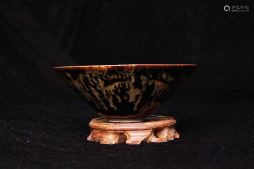 吉州窑 玳瑁釉碗