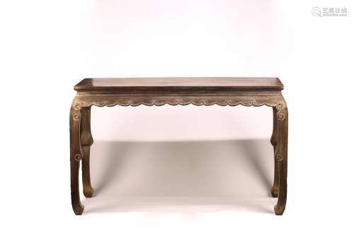 A CHINESE HARDWOOD TABLE