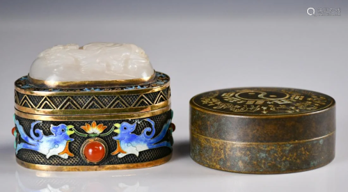 Two Cover Boxes,19thC