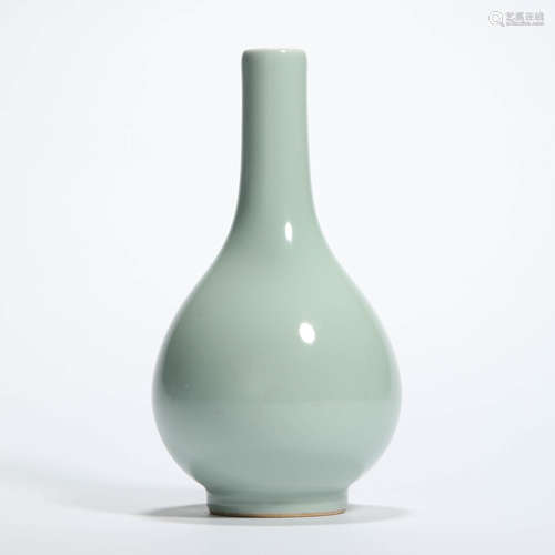 A celadon glaze bottle vase